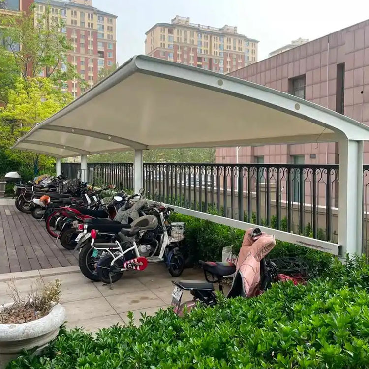 盘山县膜结构电动车棚